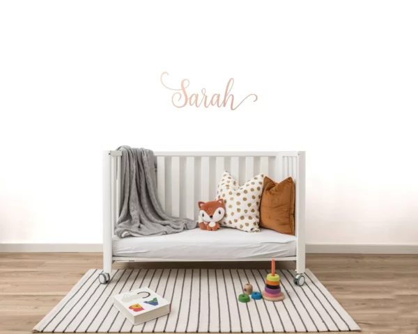 Personalised Mirror Rose Gold Name 3D cut Letters
