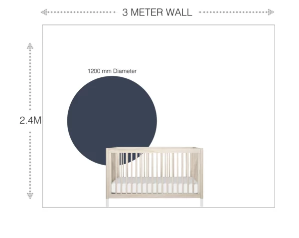 Boho Circle Art wall decals