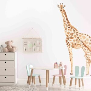 Mom and Baby Giraffes Wall Decals