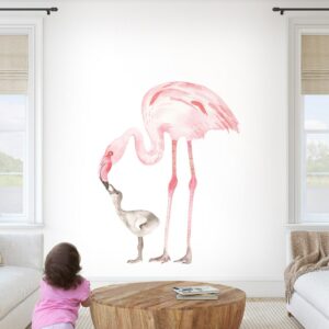 Mom and Baby Birds Wall Decals