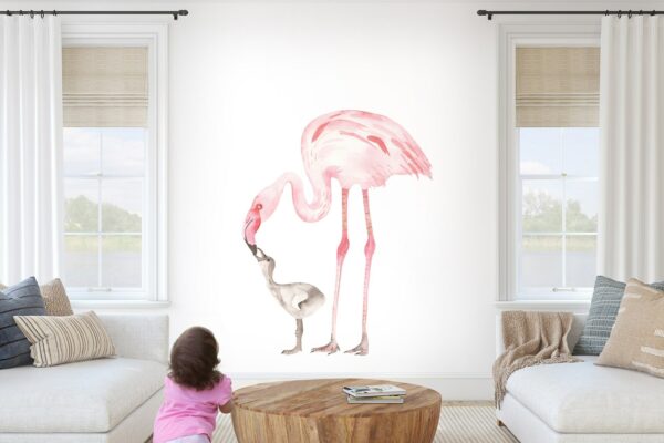 Mom and Baby Birds Wall Decals
