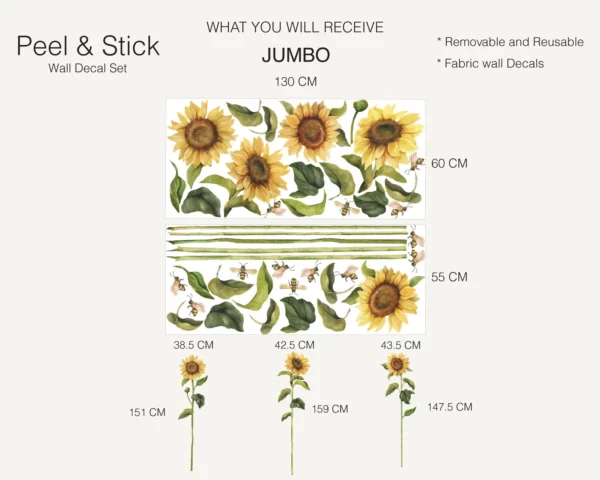 Sunflower Wall Decals