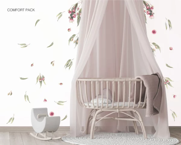Flowering Gum Tree Wall Stickers - Comfort Pack