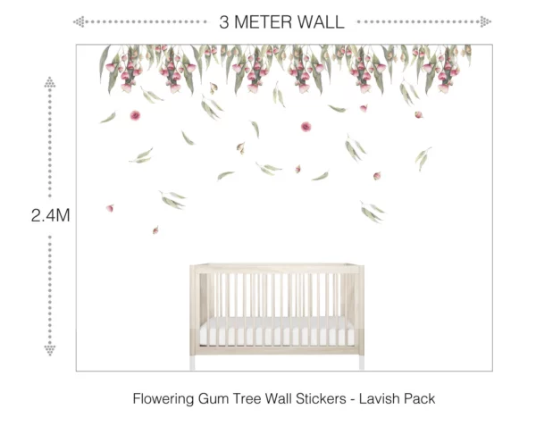 Flowering Gum Tree Wall Stickers - Lavish Pack