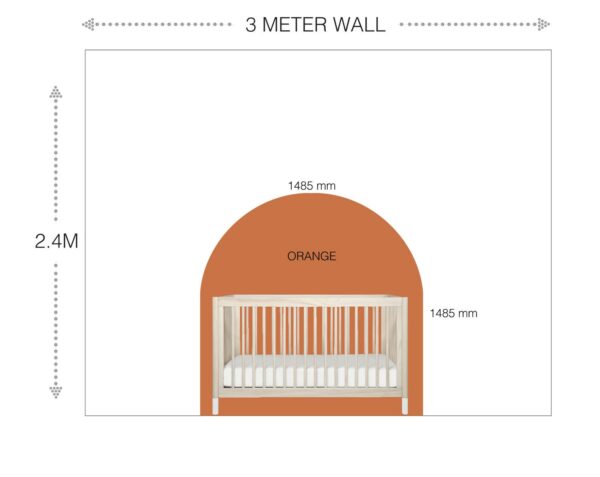 Bed Size Arch Sticker Wall Decals