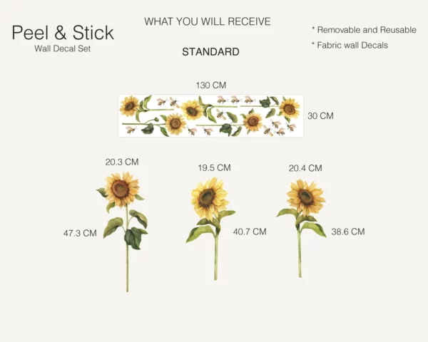 Sunflower Wall Decals
