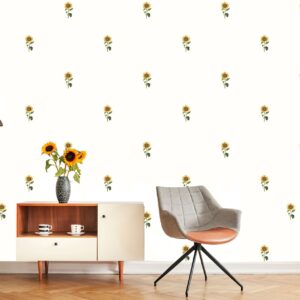 Sunflowers Watercolor Patterns Wall Decal