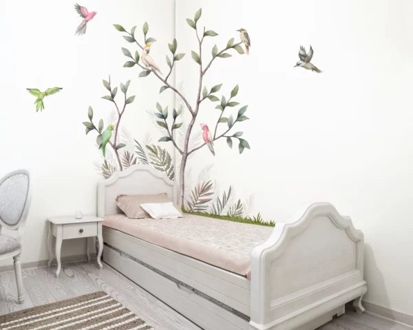 Australian Birds on the Tree Wall Decals