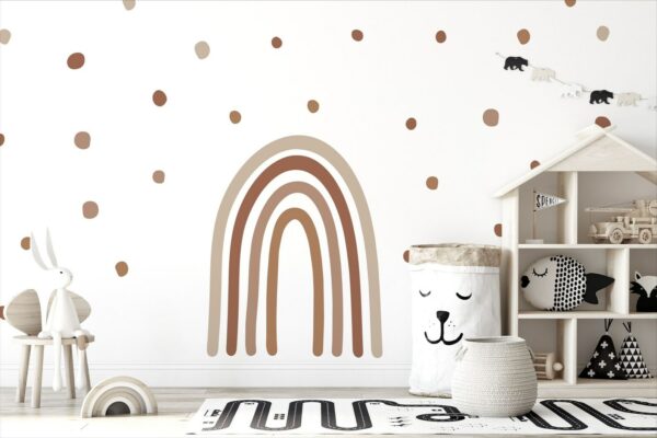 Monochrome Rainbow Wall Decals
