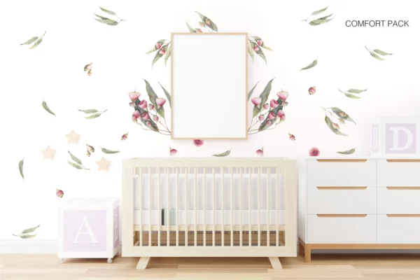 Flowering Gum Tree Wall Stickers - Comfort Pack