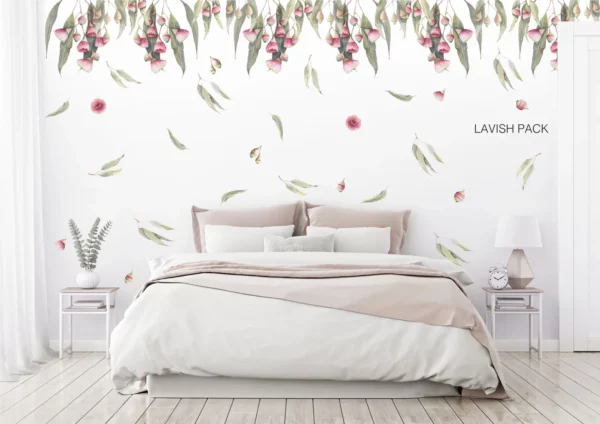 Flowering Gum Tree Wall Stickers - Lavish Pack