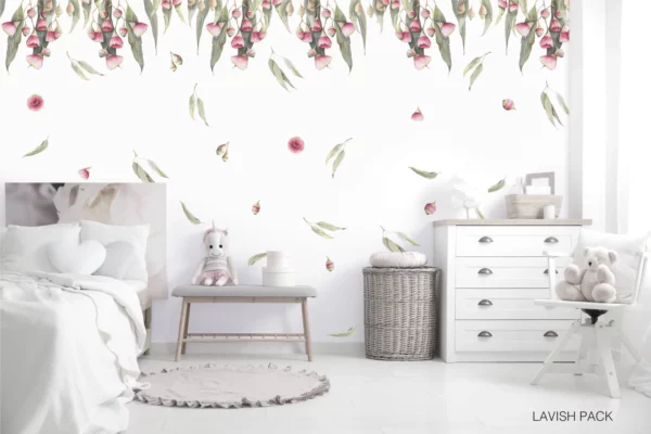 Flowering Gum Tree Wall Stickers - Lavish Pack