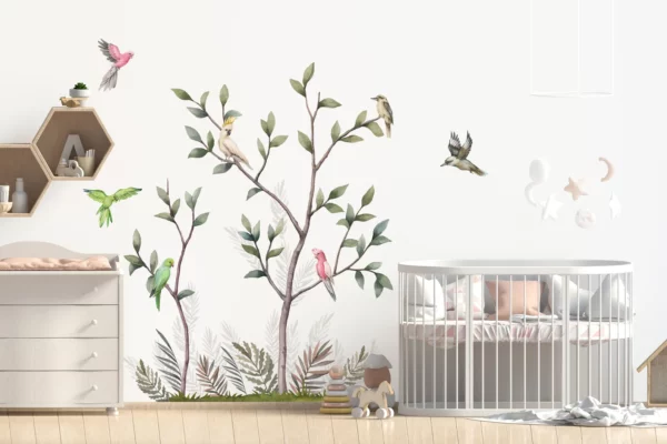 Australian Birds on the Tree Wall Decals