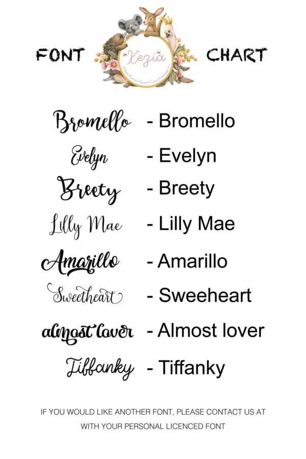 Desert Cactus Decal Set with Custom Names