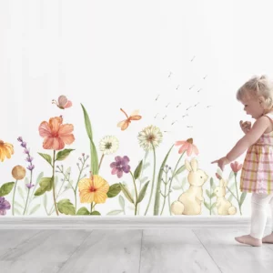 Watercolour Spring Floral Wall Decals