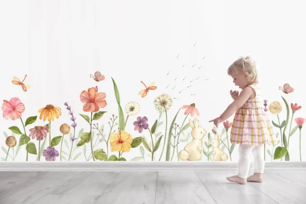 Watercolour Spring Floral Wall Decals