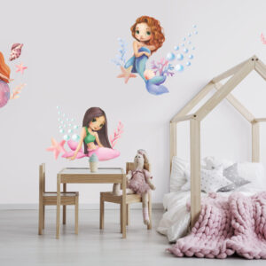 Cute Mermaid Wall Decals