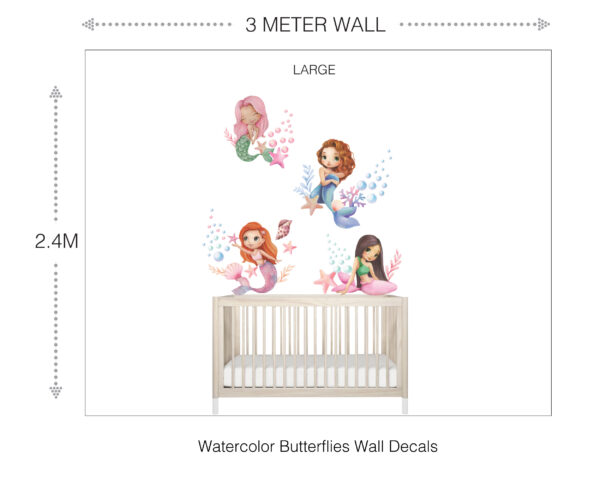 Cute Mermaid Wall Decals