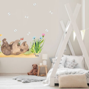 Watercolor Forest Bear