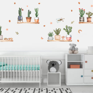 Sunflower Wall Decals Cactus Watercolor Wall Decals