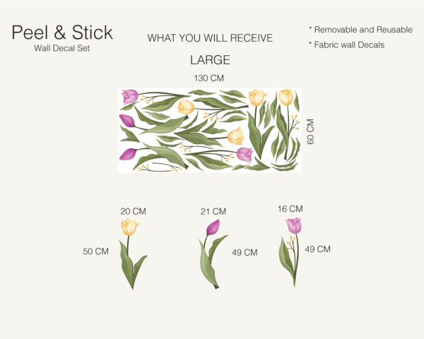 Tulip Flowers Wall Decals