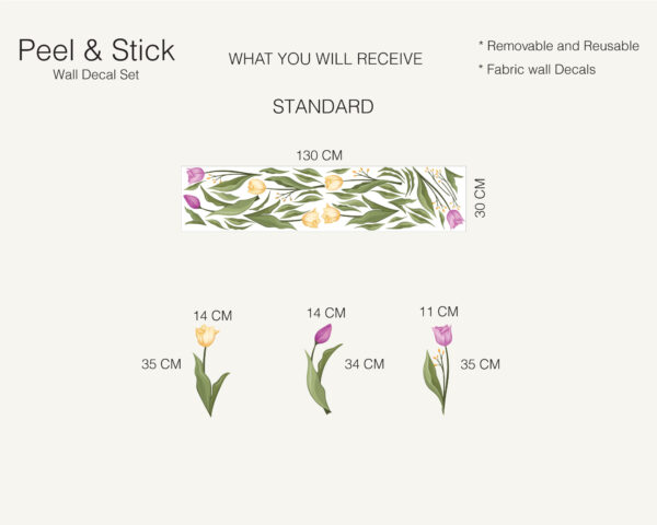 Tulip Flowers Wall Decals