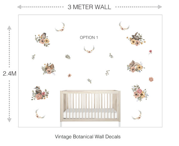 Vintage Botanical Wall Decals