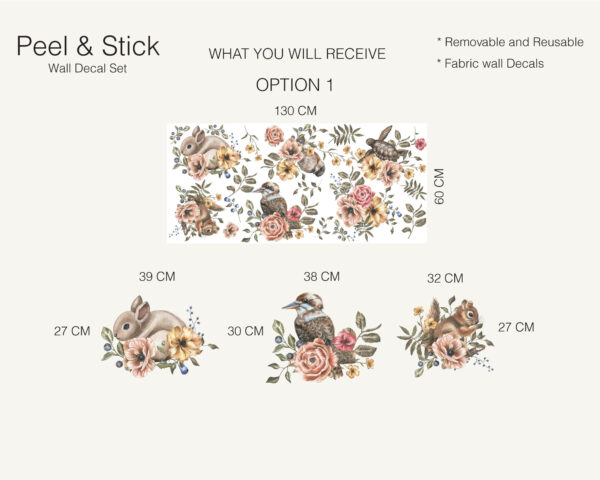 Watercolor Forest Wall Decals