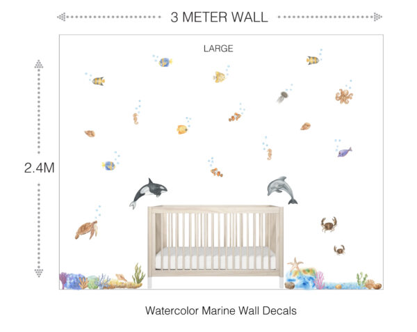 Watercolor Marine Wall Decals