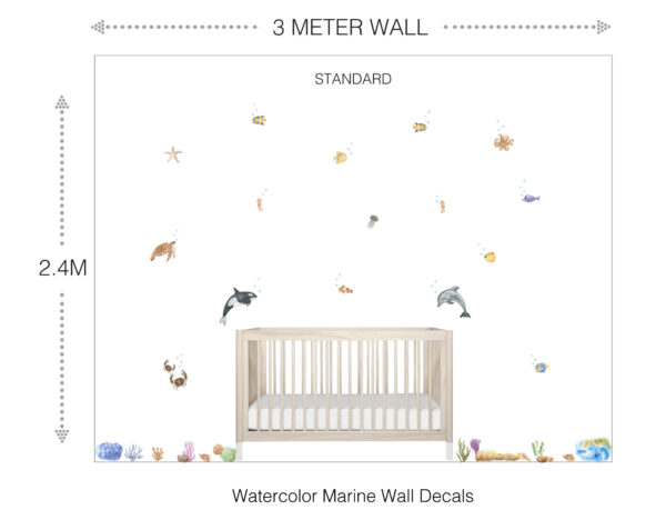 Watercolor Marine Wall Decals